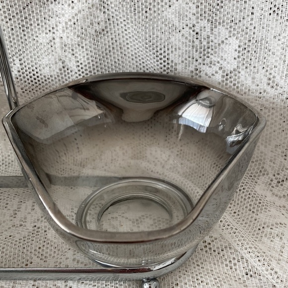 Queens Lustreware Silver Mercury Smoky Grey Fade Bowls in Caddy - Picture 2 of 7